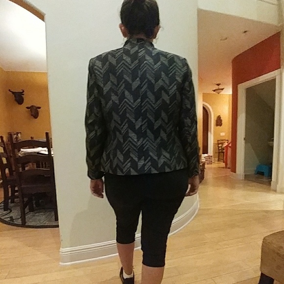 🆕 Kasper navy and green blazer - Picture 6 of 6